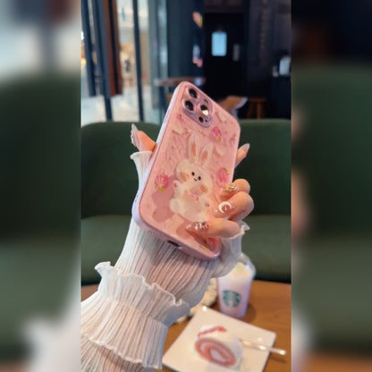 Charming Bunny 3D Plush Phone Case