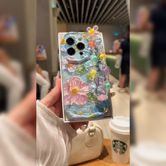 Aesthetic Floral Case with Colorful Charm