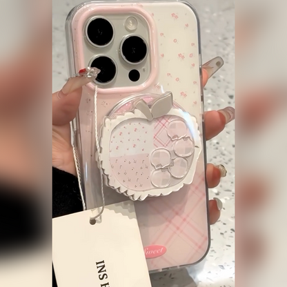 Delicate Floral Apple Grip Case
