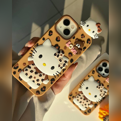 Chic Kitty Safari Charm Phone Case