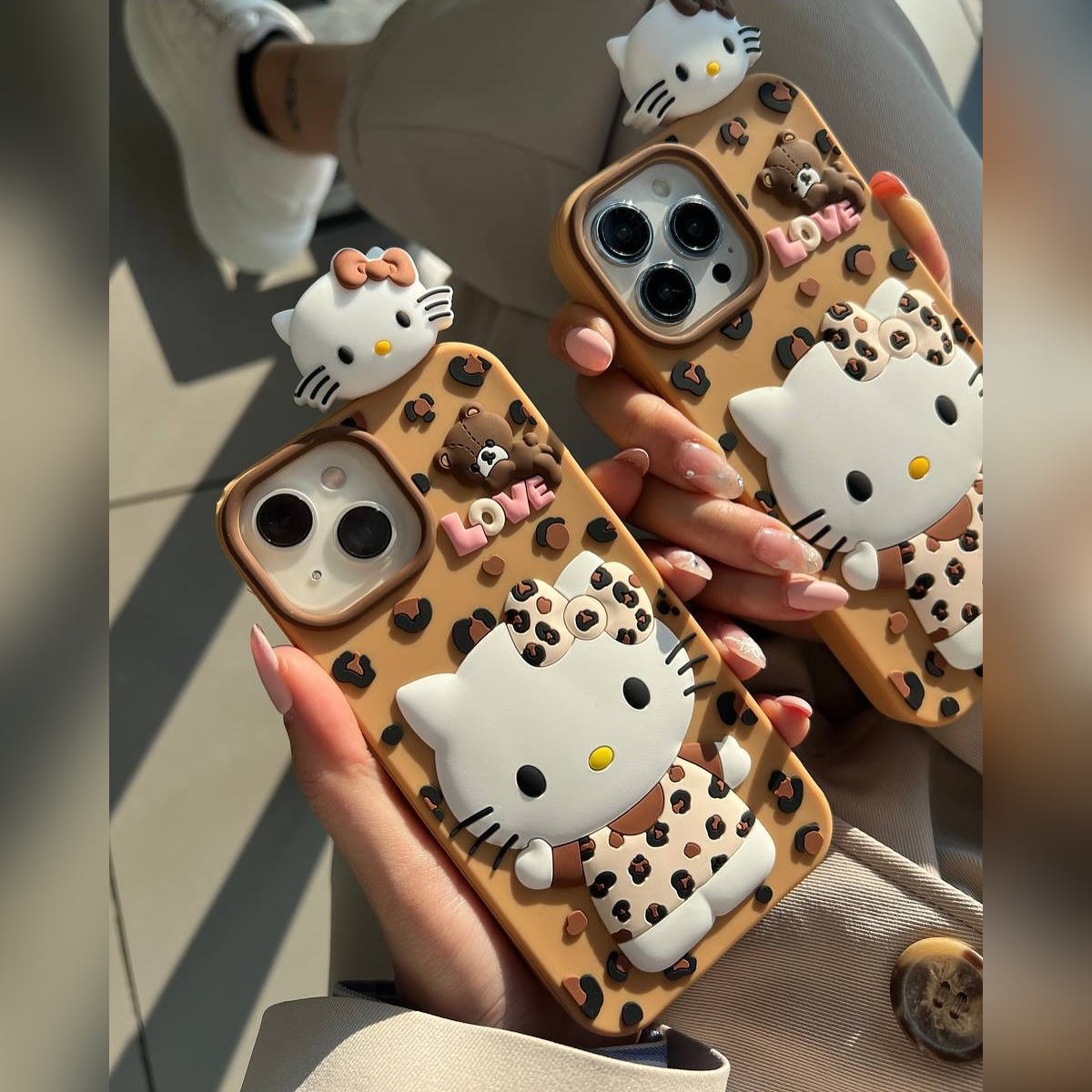 Chic Kitty Safari Charm Phone Case