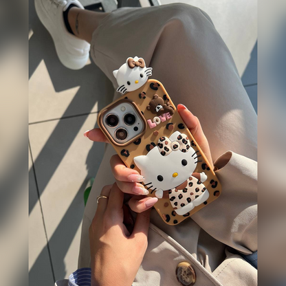 Chic Kitty Safari Charm Phone Case