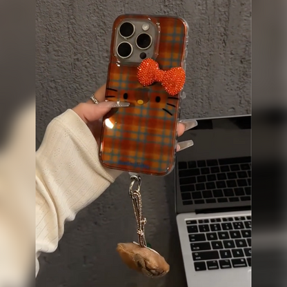 Hello Kitty Face with Charm Case