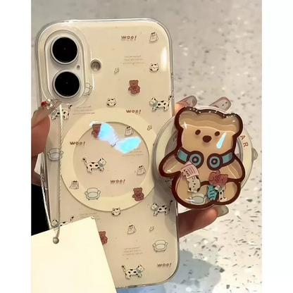 Adorable Teddy & Puppy Charm  Case