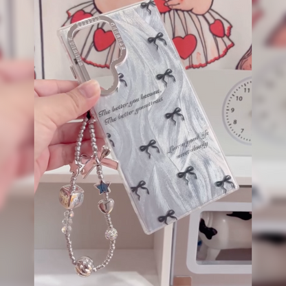 Elegant Bow with Strap Case - Samsung