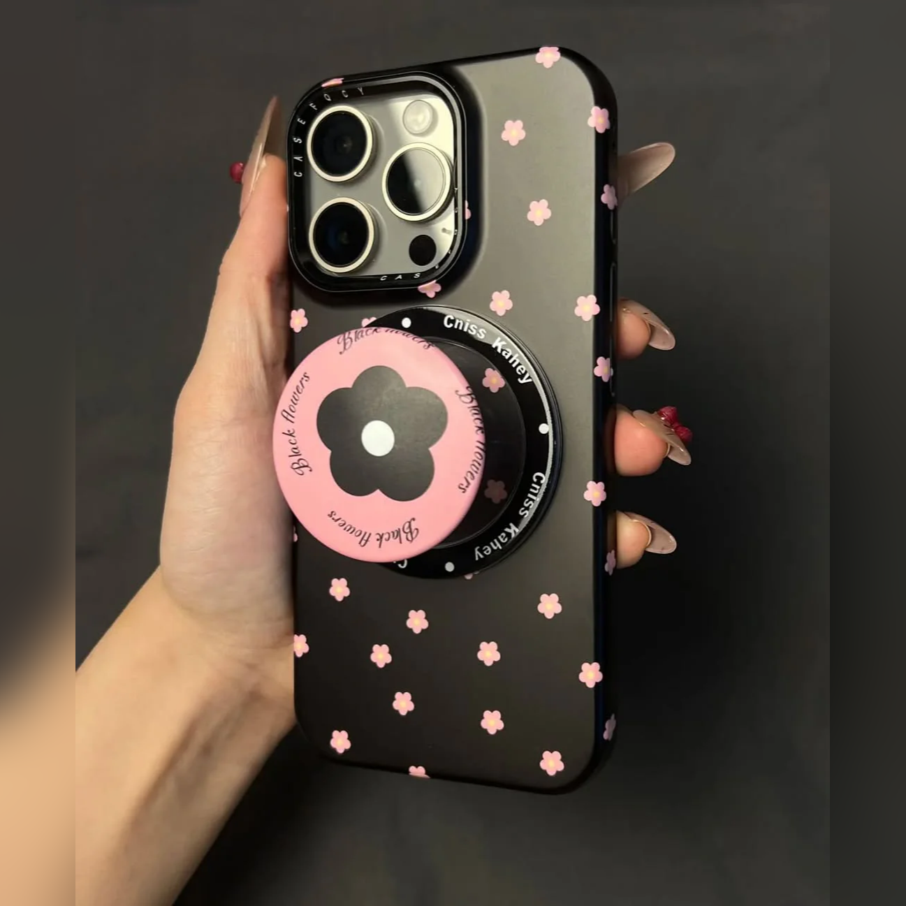 Blossom Charm Floral Case with Pop Grip