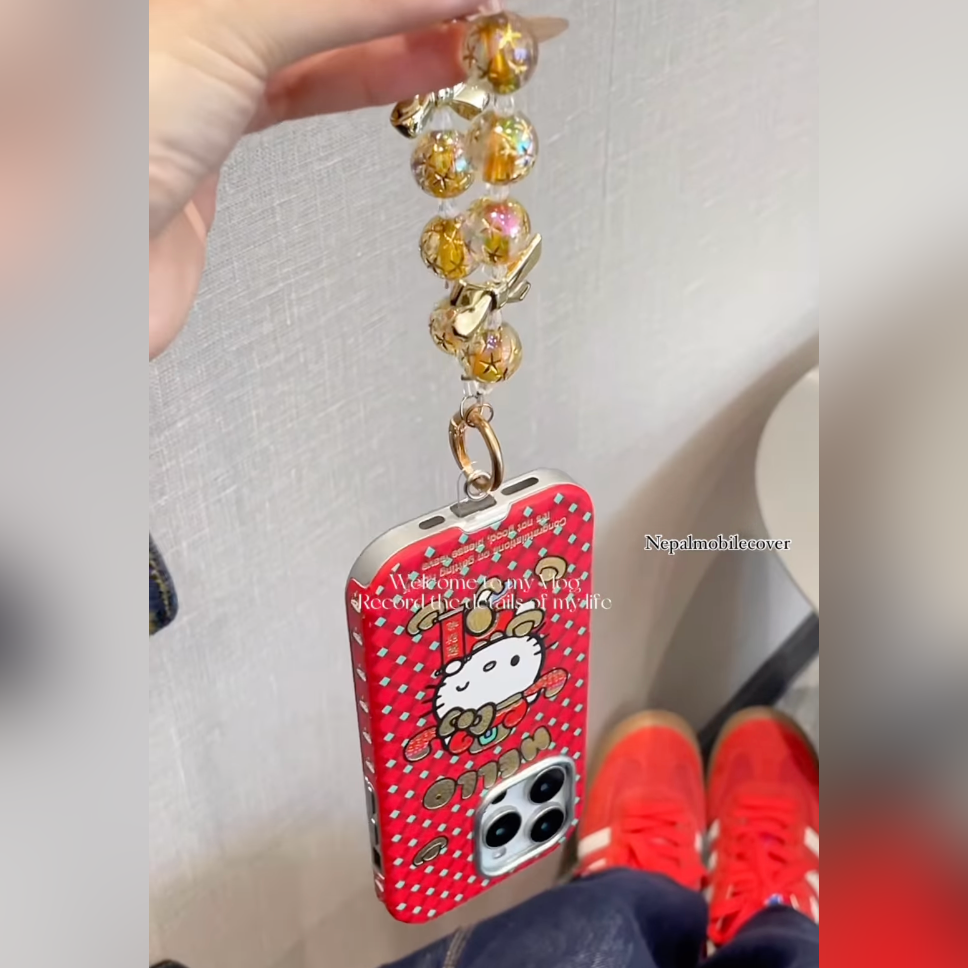 Hello Kitty Case With Charm Bracelet