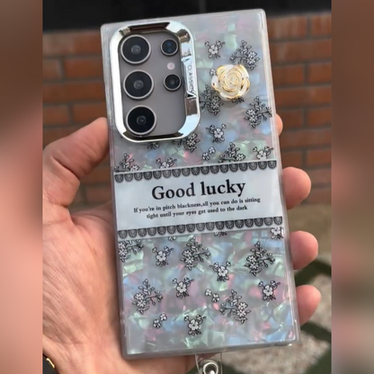 Luxury Pearl Inspired Case with Charm - Samsung