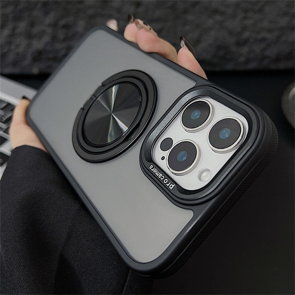 Refined Acrylic RingStand Shockproof Case - iPhone