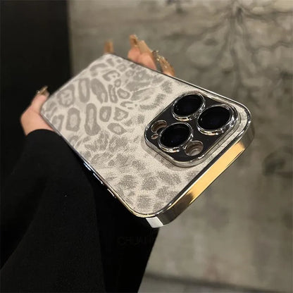 Luxury Wild Texture Suede Leather Case - iPhone