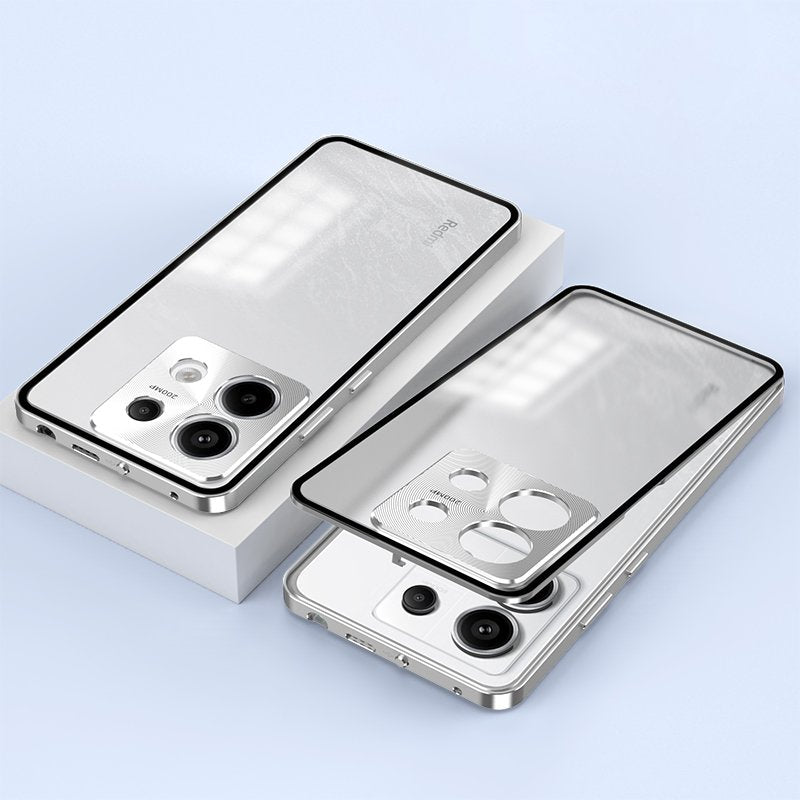 Aluminium Alloy Metal Frame Glass Case - Xiaomi