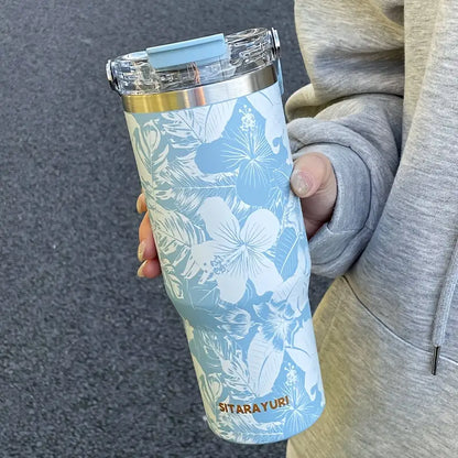 Luxury Floral Stainless Steel Insulated Tumbler