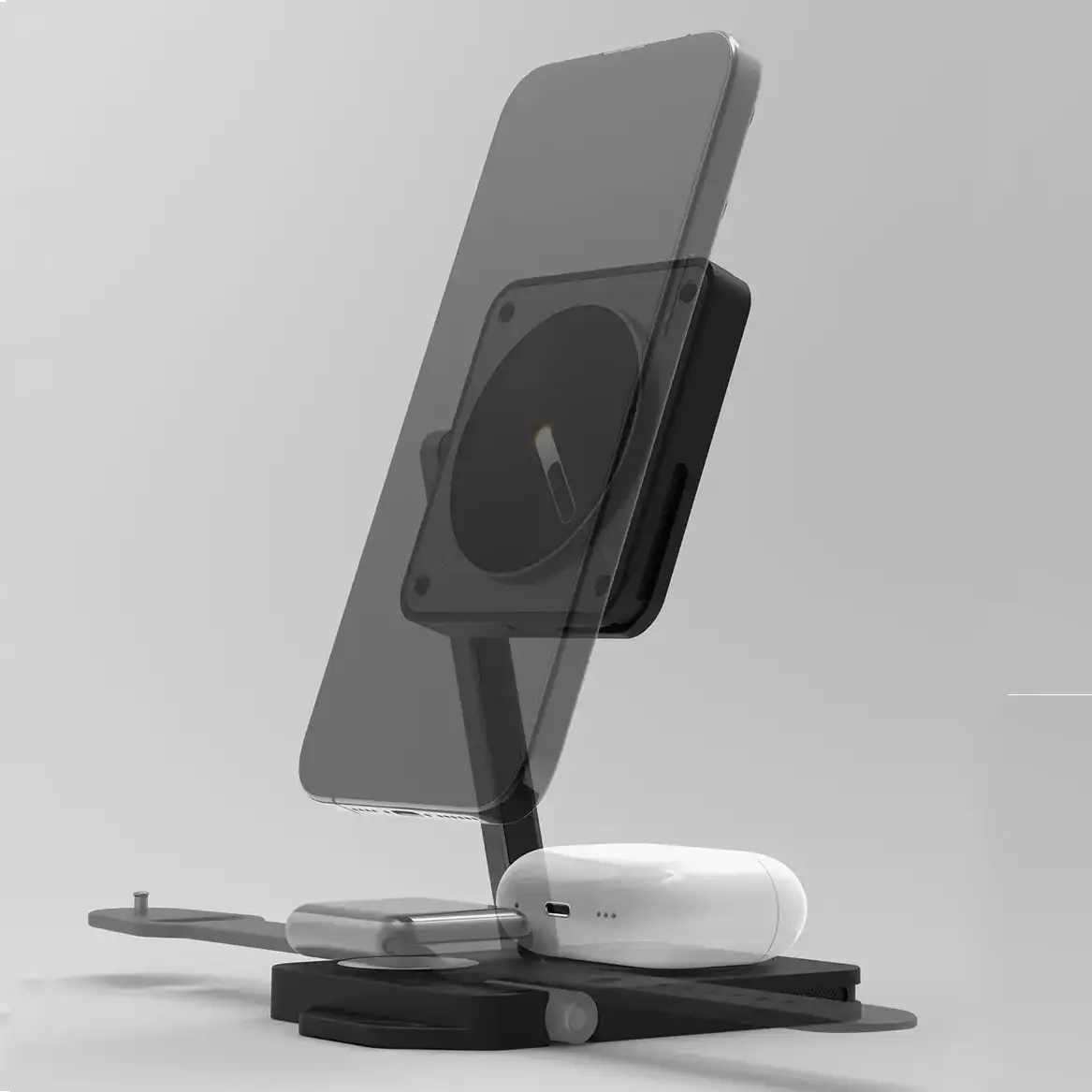Versatile  4-in-1 Folding Wireless Charger with MagSafe