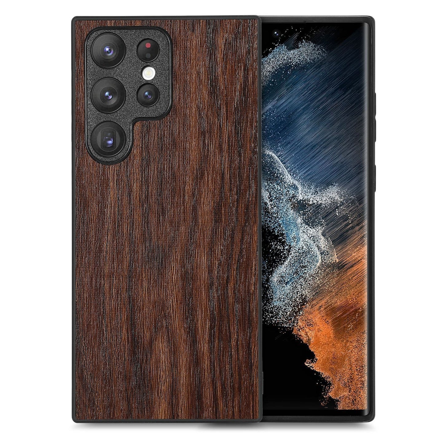 Rustic Artisan Blend Leather Wood Case - Samsung