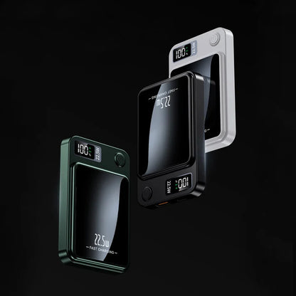 Dual 5000 mAh 22.5W Magnetic Wireless Power Bank