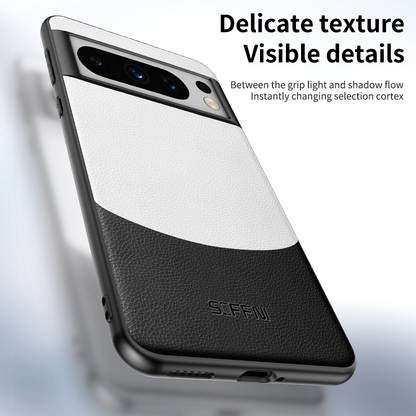 Stylish Spliced Leather Texture Case - Google