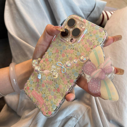 Elegant Phone Case with 3D Butterfly Gripper