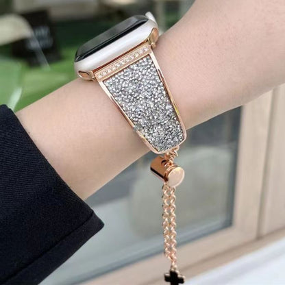 Crystal Glitz Charm Chain Watch Band