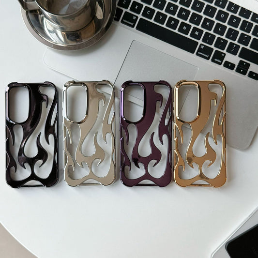 Electroplating Hollow Pattern Protective Case - Samsung