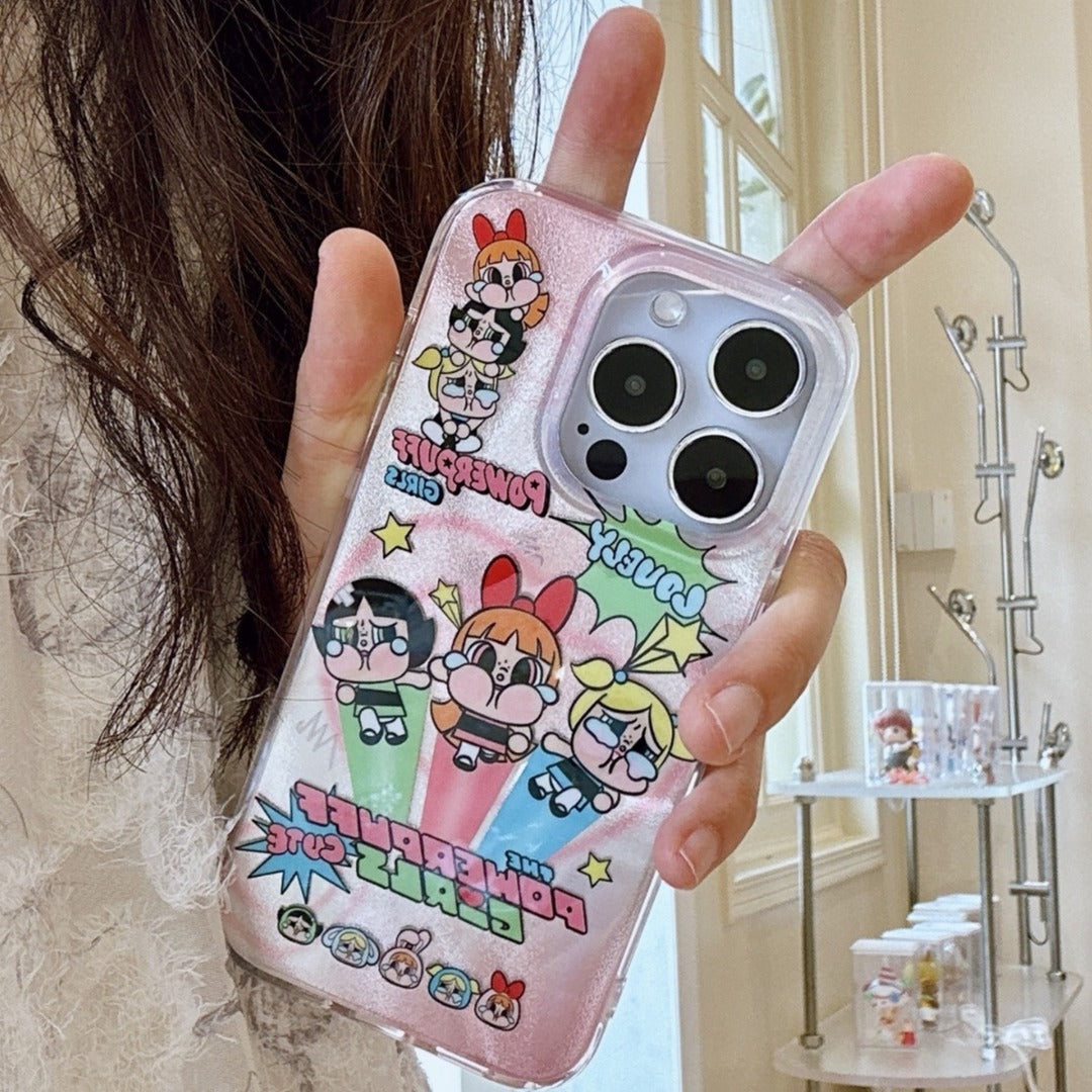 Cartoon Heroines Graffiti Case