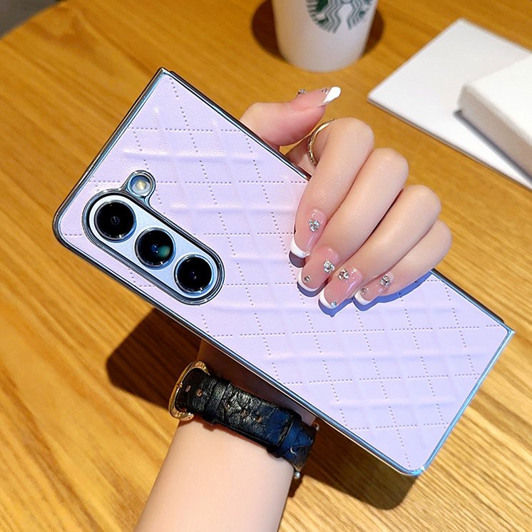 Galaxy Z Fold Series Premium Quilted Leather Case