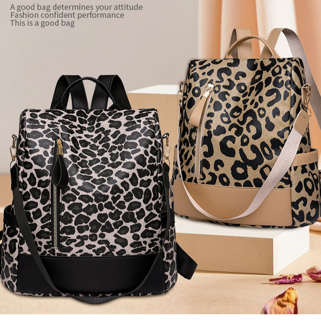 Wild Glam Leopard Backpack