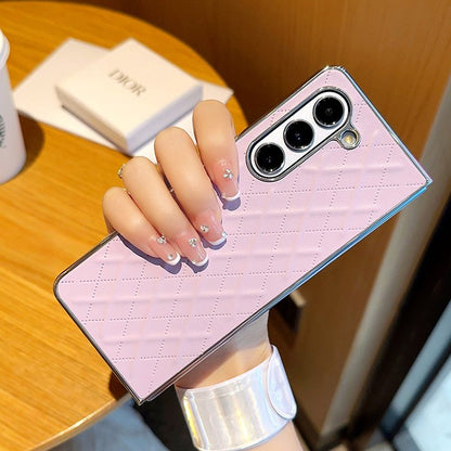 Galaxy Z Fold Series Premium Quilted Leather Case