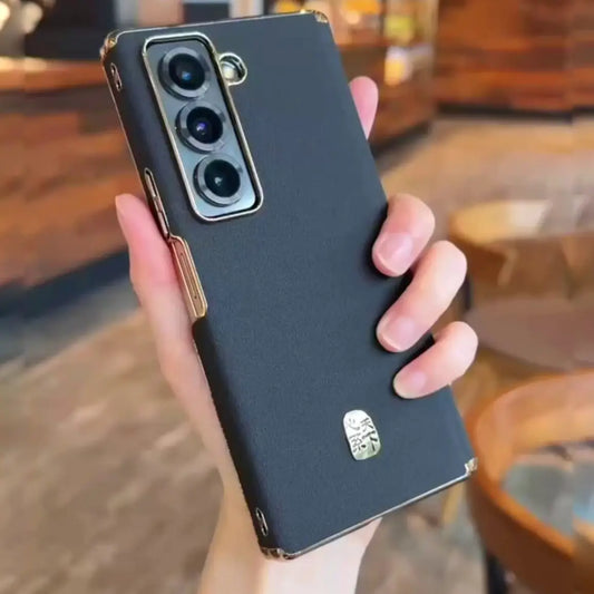 Galaxy Z Series Heritage Executive Leather Hinge Case