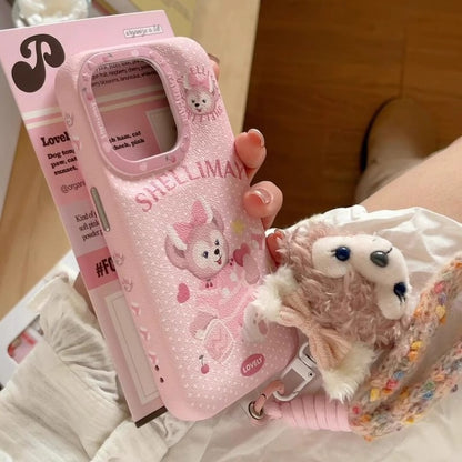 Adorable Teddy Charm Phone Case
