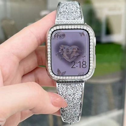 Crystal Glitz Charm Chain Watch Band