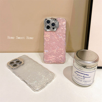 Elegant Wave Phone Case with Ring Stand