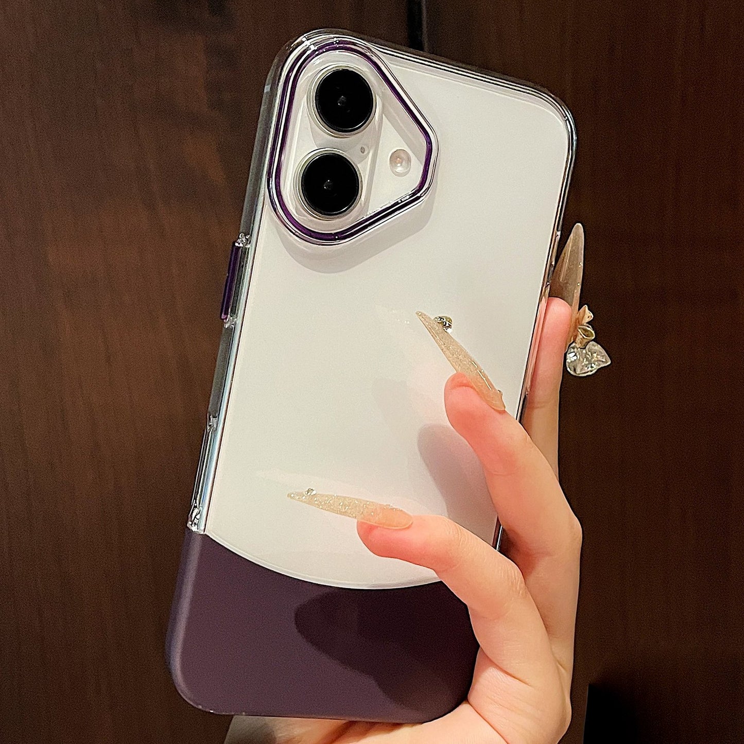 Sleek Splice Transparent Hard Case - iPhone