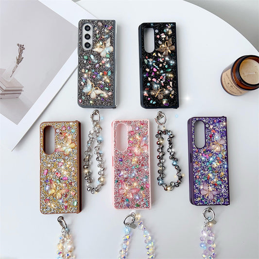 Diamond Stone Rainbow Butterfly Case