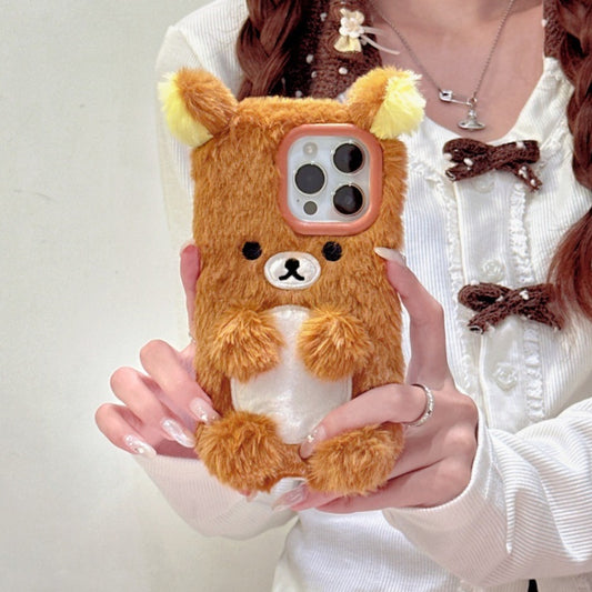 Cozy Teddy Bear Plush Phone Case