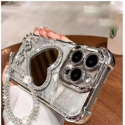 Diamond Diva Mirror Heart Case