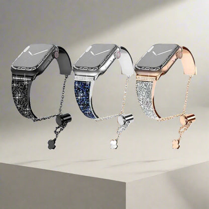 Crystal Glitz Charm Chain Watch Band