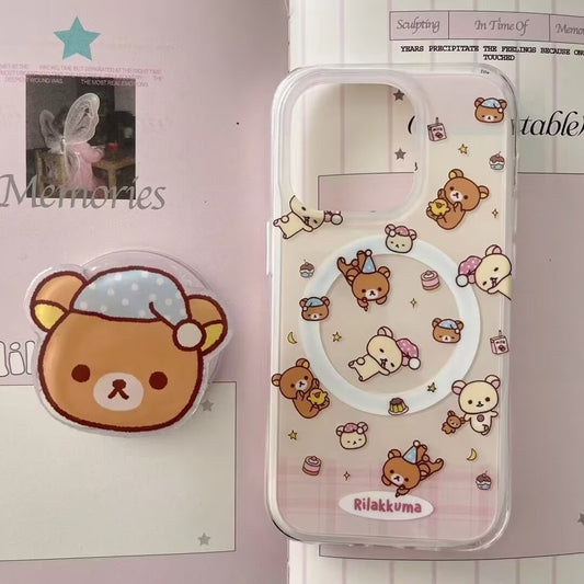 Cuddly Snooze Bear Magnetic Case