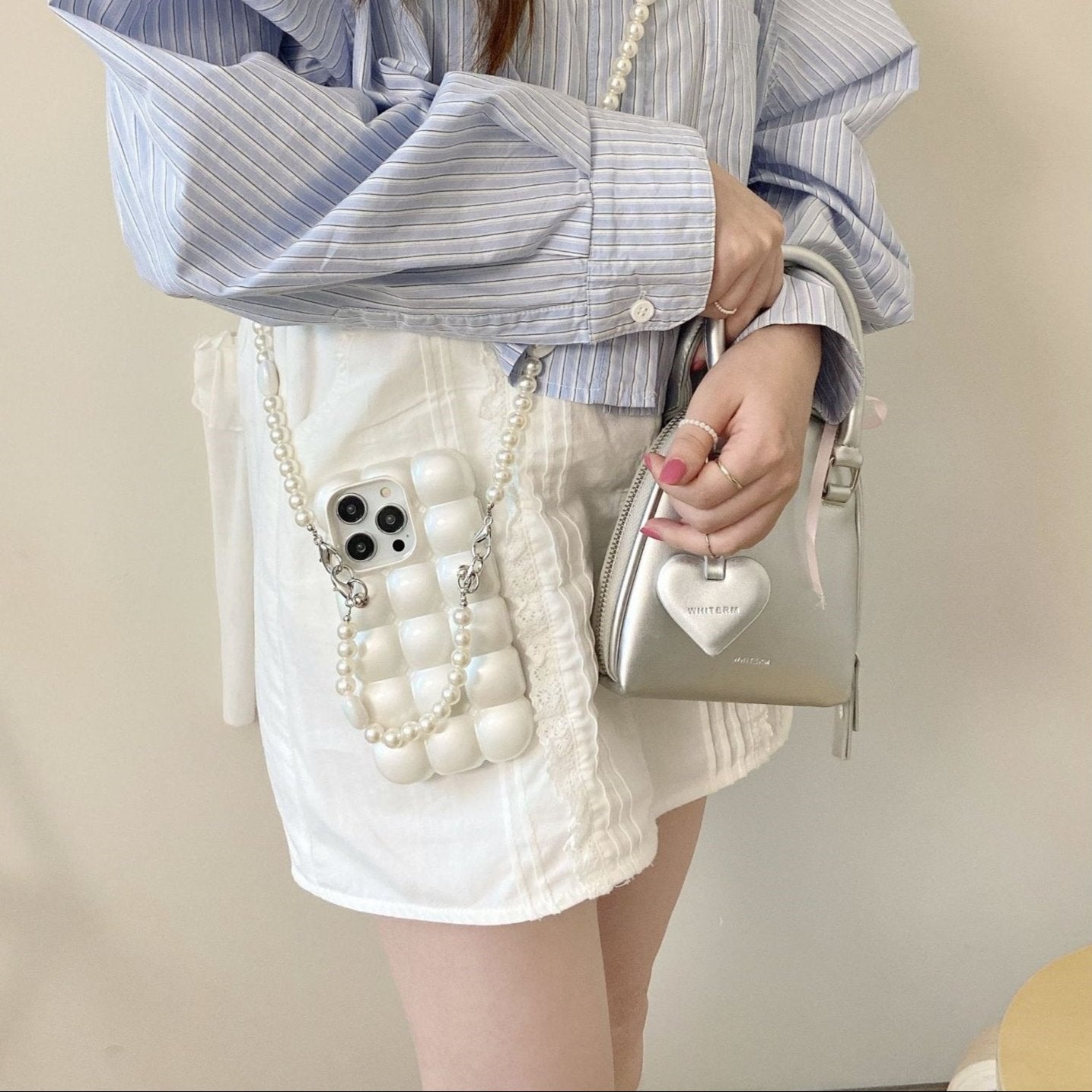 Bubbly Phone Case with Crossbody Chain