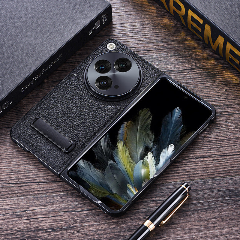 OnePlus Open Flawless Litchi Grain Leather Case