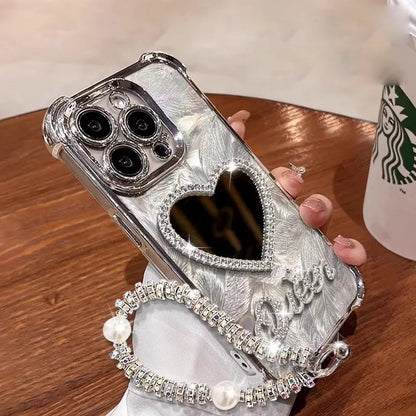 Diamond Diva Mirror Heart Case