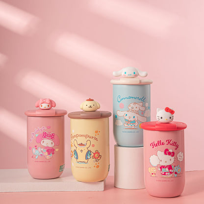 Cute Sanrio Rotating Lid Coffee Mug