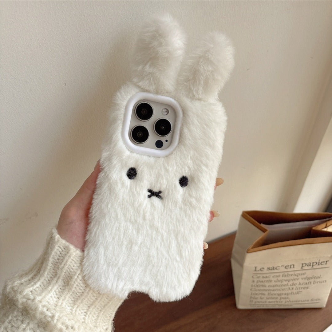 Adorable Bunny Plush Phone Case