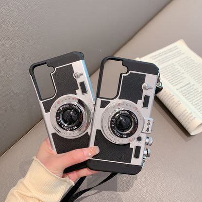 Retro Camera Leather Case - Samsung