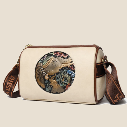 Elephant Embroidered Female Messenger Bag