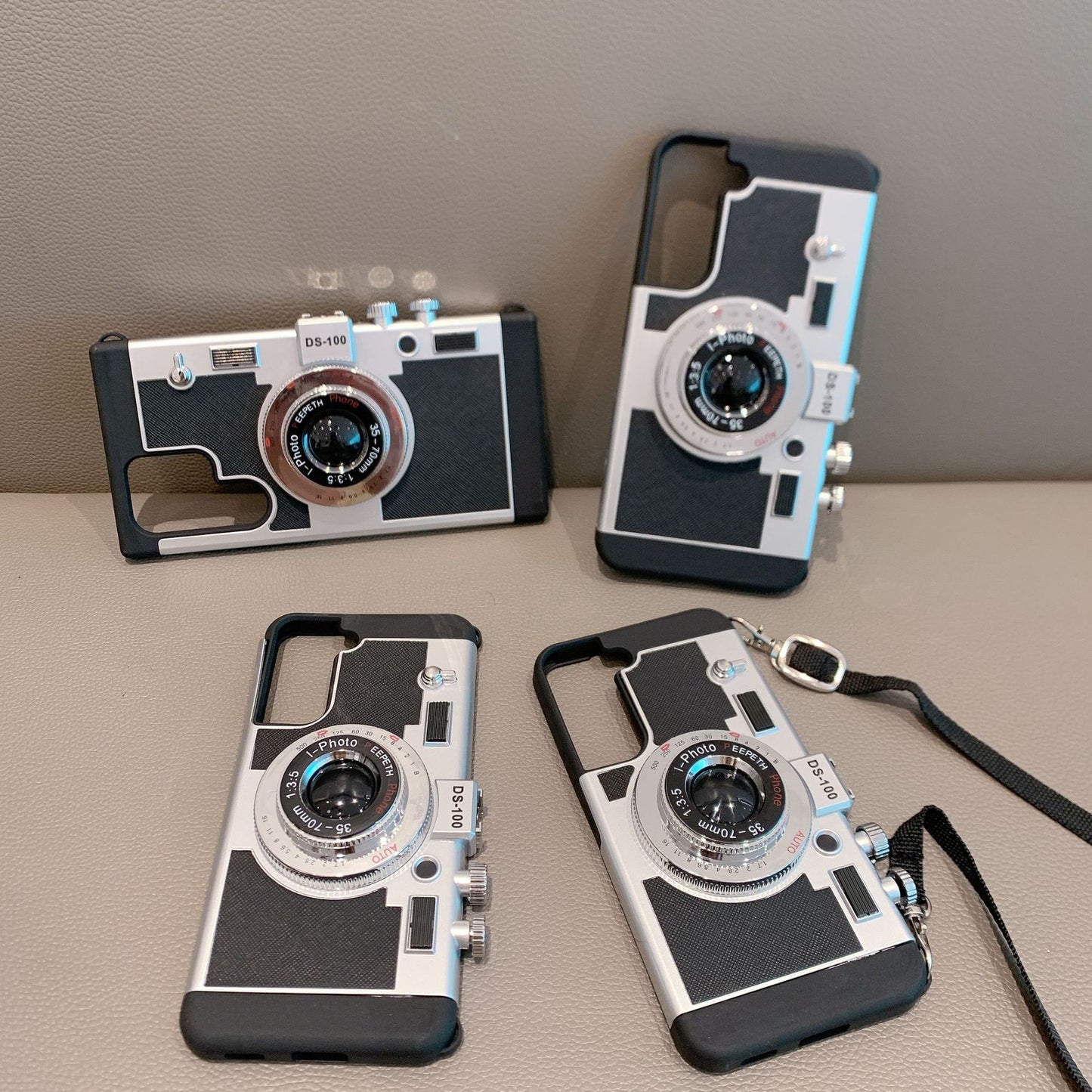 Retro Camera Leather Case - Samsung