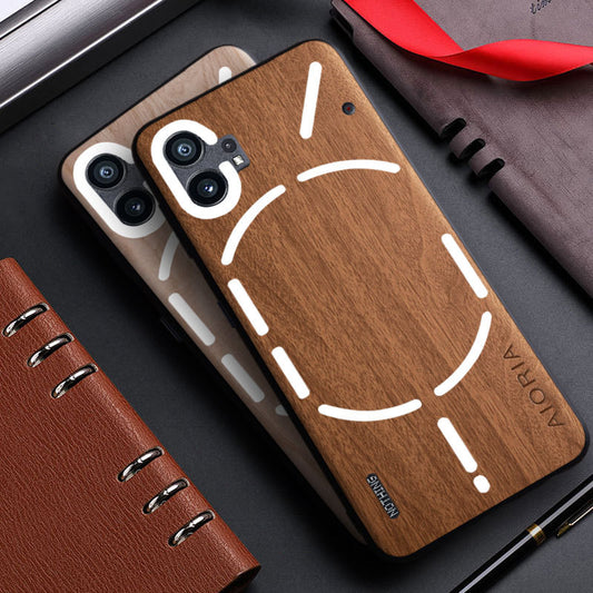 Rustic Wood Grain Protective Case - Nothing
