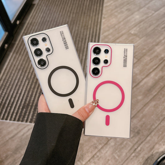 Frosted Translucent Slim Magnetic Grip Case - Samsung