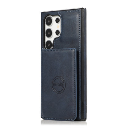 Premium Leather Wallet Holder Magnetic Case - Samsung