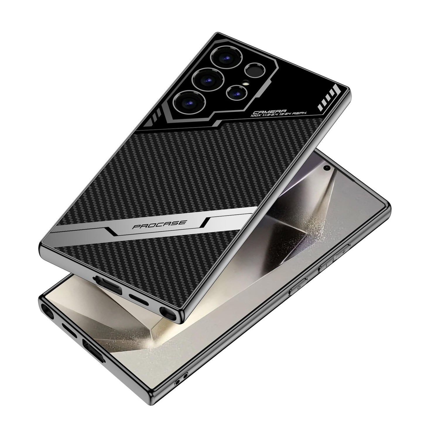 Sleek Electroplated Cross Border Case - Samsung