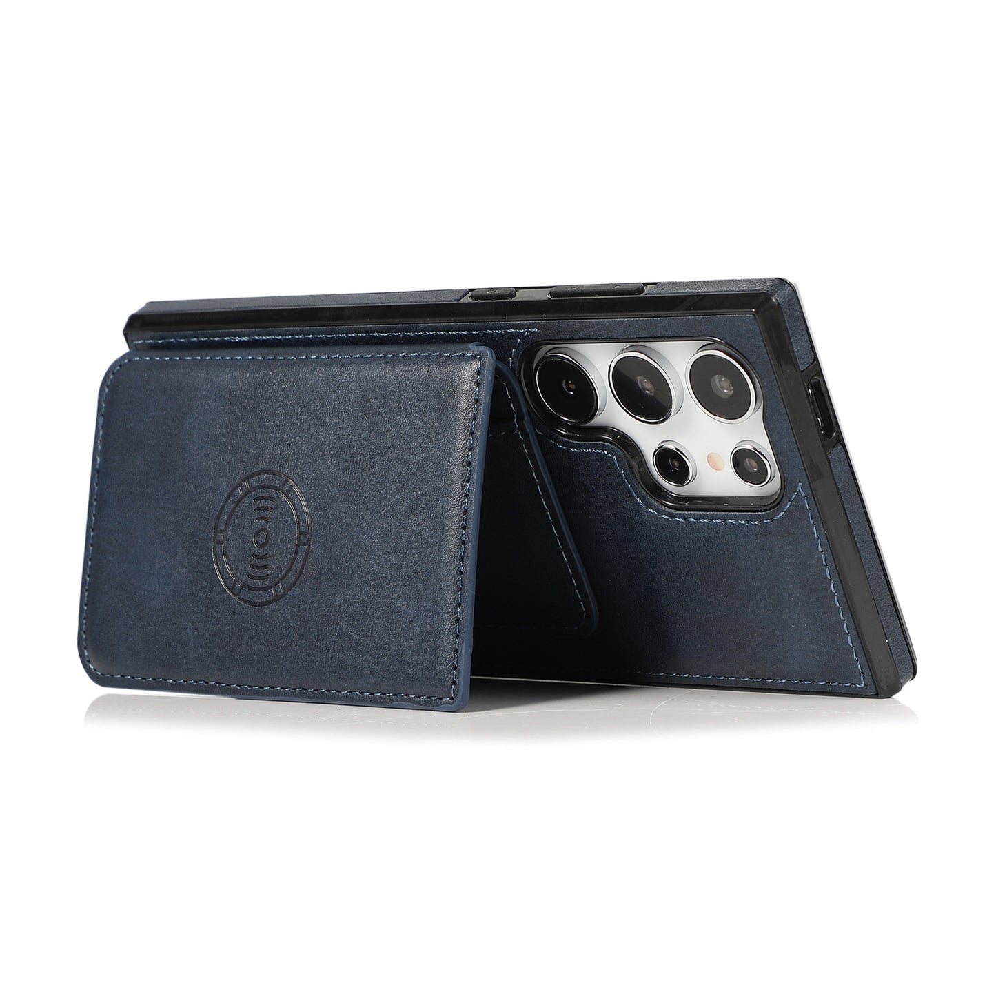 Premium Leather Wallet Holder Magnetic Case - Samsung